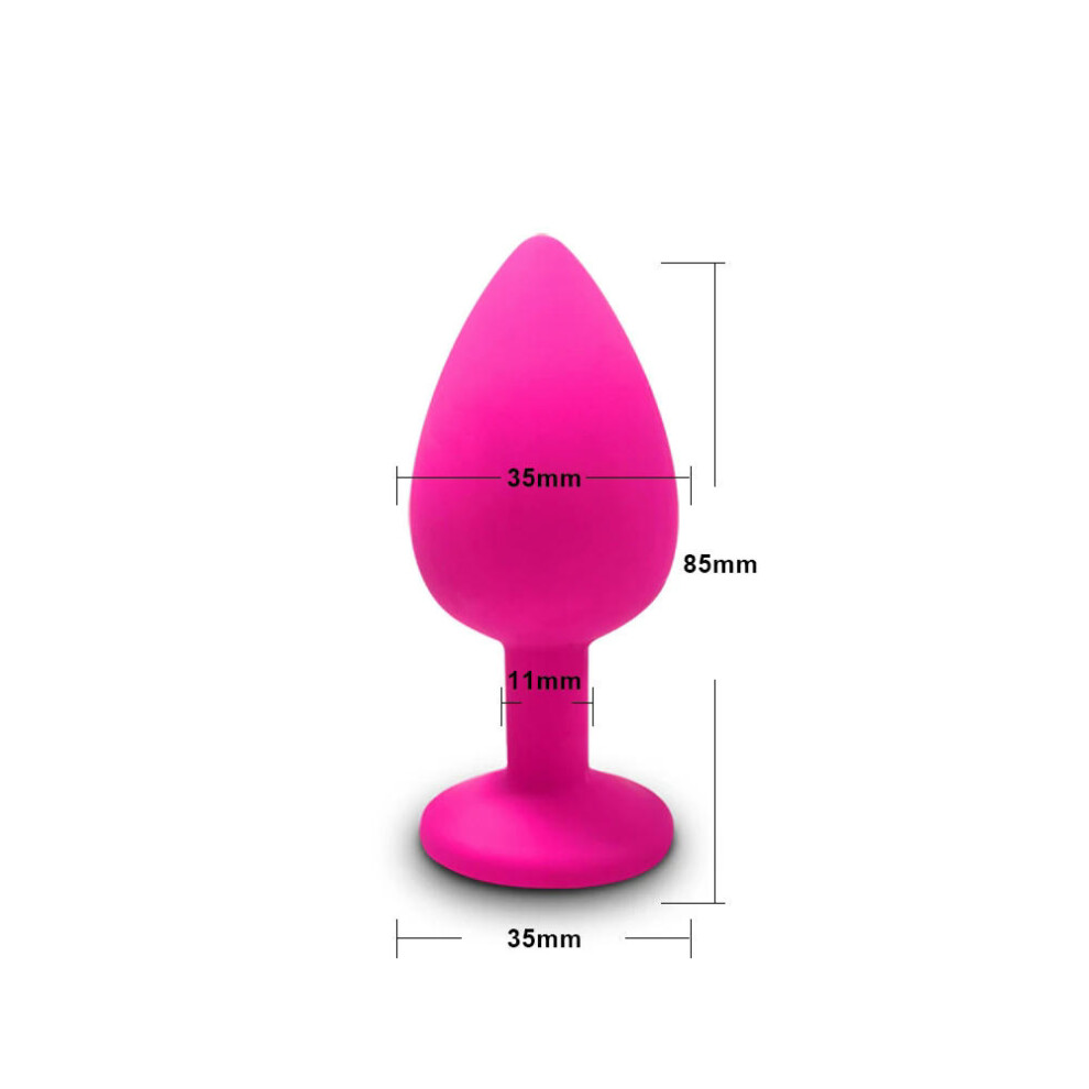 (AP-M-PK) Silicone Butt Plug Anal Plug Unisex Sex Stopper 3 Different Size Adult Toys for Men/Women Anal Trainer for Couples