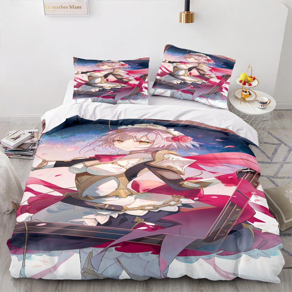 Xcsgsra (Style 30, Double(200X200cm/3Pcs)) Genshin Impact Bedding Single Double Duvet Cover Not,Specified
