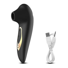 (GM22-BK) Powerful Clitoris Sucker Nipple Vibrator Female Vagina Sucking Vacuum Stimulator Tidal Masturbator Sex Toys for Women Adults 18