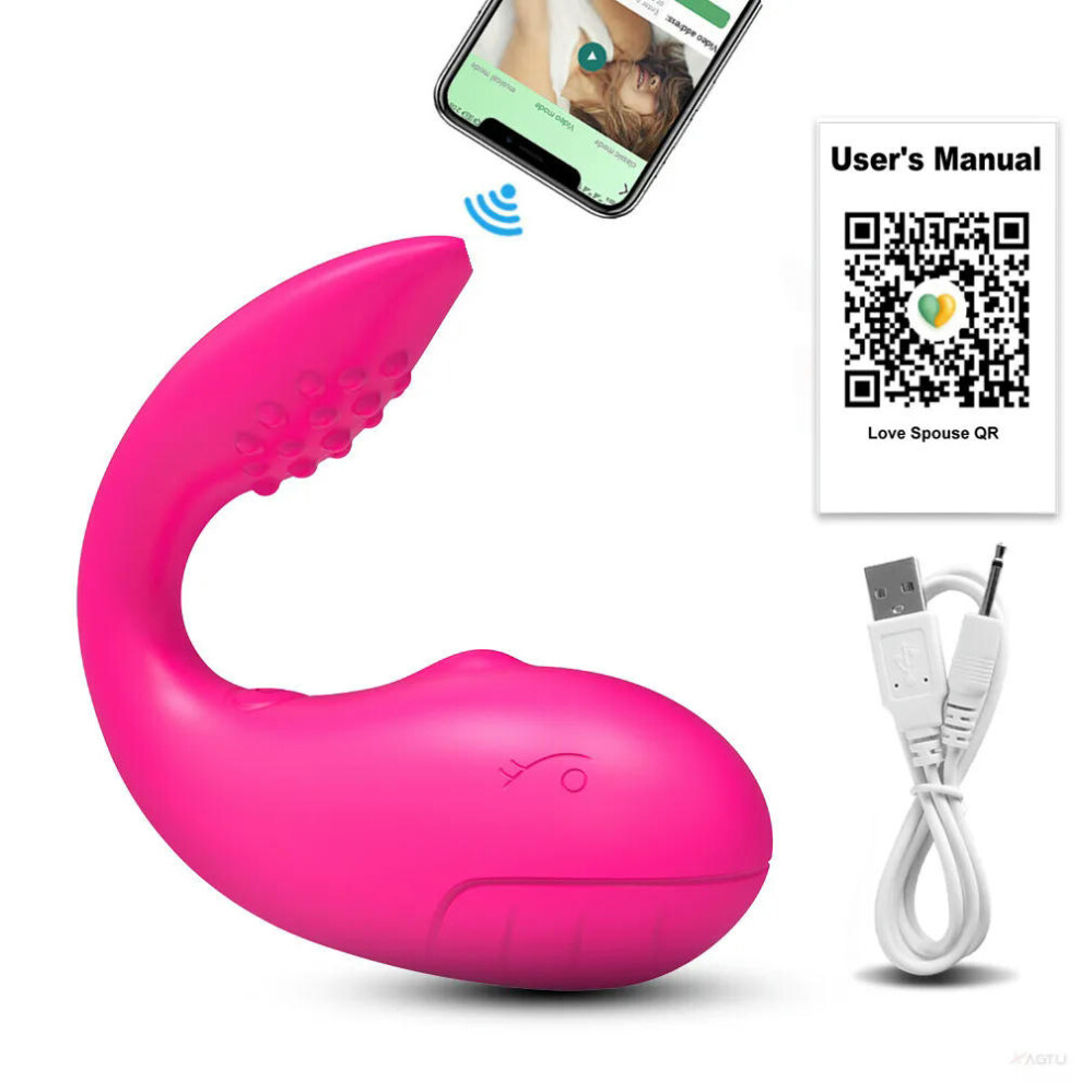 (TD042-APP-RD-JIT) Sex Toys Bluetooth Female Vibrator Egg APP Control G Spot Stimulator  Dildo Vibrating Vagina Balls Adult Goods for Women Panties