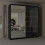 MN Furniture (180 cm ) Modern Black High Gloss Sliding Mirror Wardrobe 2