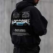 (Black 1, L) Porsche 911 Hoodie, Car Sweatshirt Hoodie, Unisex Oversize Hoodie Shirt Top