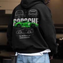 (Black 4, XL) Porsche 911 Hoodie, Car Sweatshirt Hoodie, Unisex Oversize Hoodie Shirt Top