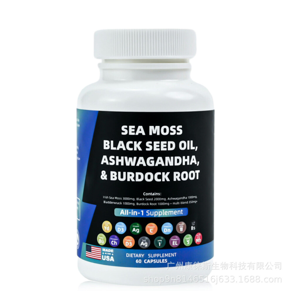 Spot Cross -Border Hot Selling Complex Capsules Sea Moss Sea Moss Capsule Source Manufacturer Can OE M