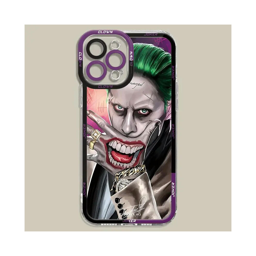 (iPhone 7 8 Plus, X05) DC Movie J-Joker Phone Case for Apple iPhone 15 Pro Max 13 14 Plus 12 Mini 11 Pro XR 8 SE 7 6S XS MAX Matte Shockproof Cover