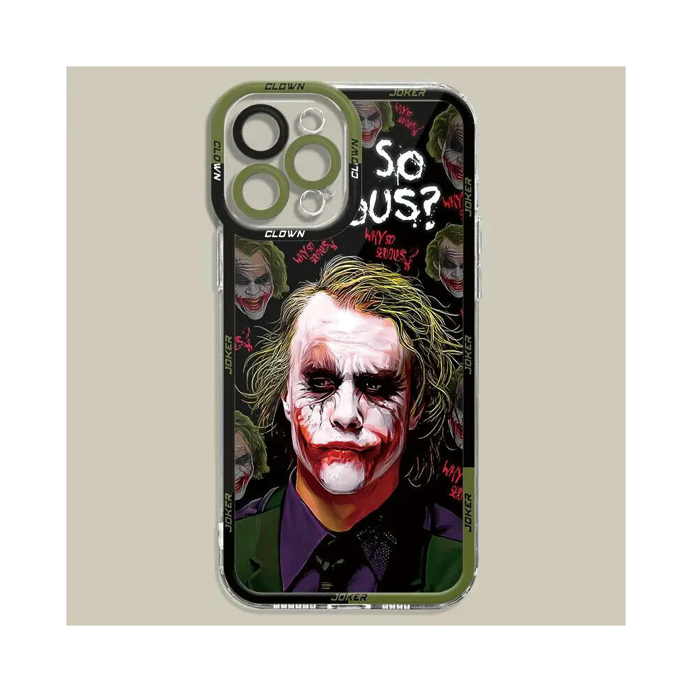 (iPhone 13 Pro Max, X01) DC Movie J-Joker Phone Case for Apple iPhone 15 Pro Max 13 14 Plus 12 Mini 11 Pro XR 8 SE 7 6S XS MAX Matte Shockproof Cover