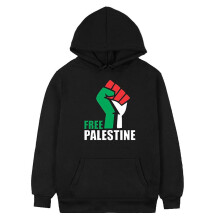 (XL) Adults Free Palestine Printed Hooded Sweatshirt Tops Casual Long Sleeve Pullover Hoodies Gifts