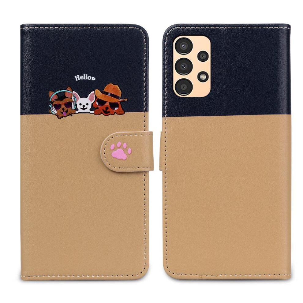 (Brown) Case For Samsung Galaxy A13 4G Shockproof Flip Cover Simple Business Wallet Leather Case Brown 764762679637