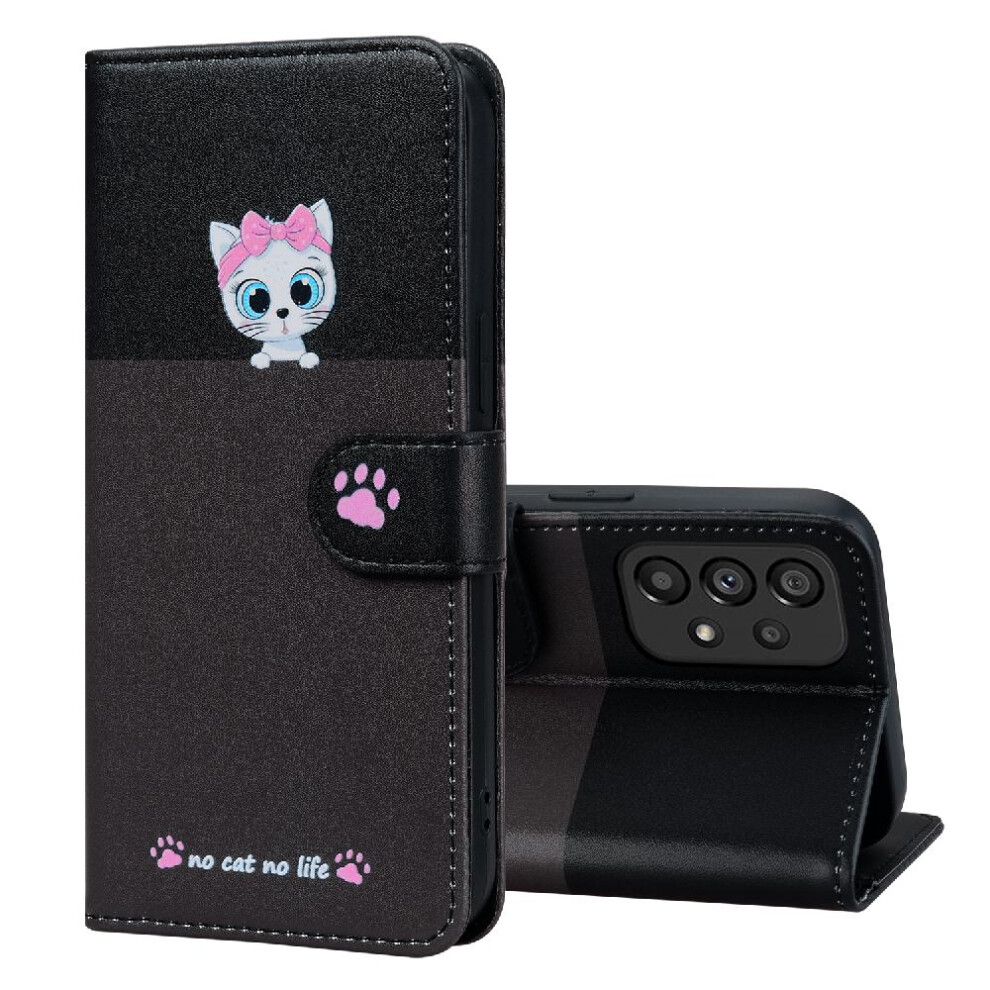 ( ) Case For Samsung Galaxy A53 5G Wallet Flip Cover Leather Case Shockproof Simple Business Gray 764762680268