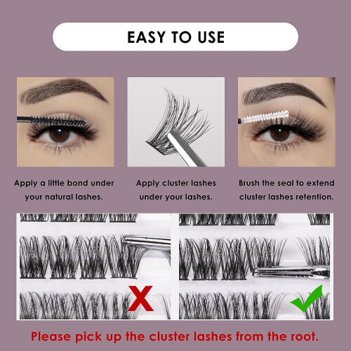 Individual Lashes 120 Cluster Lashes DIY Eyelash 2