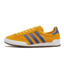 (UK 9) Adidas Jeans Originals Men's Trainers GOLD-BLUE