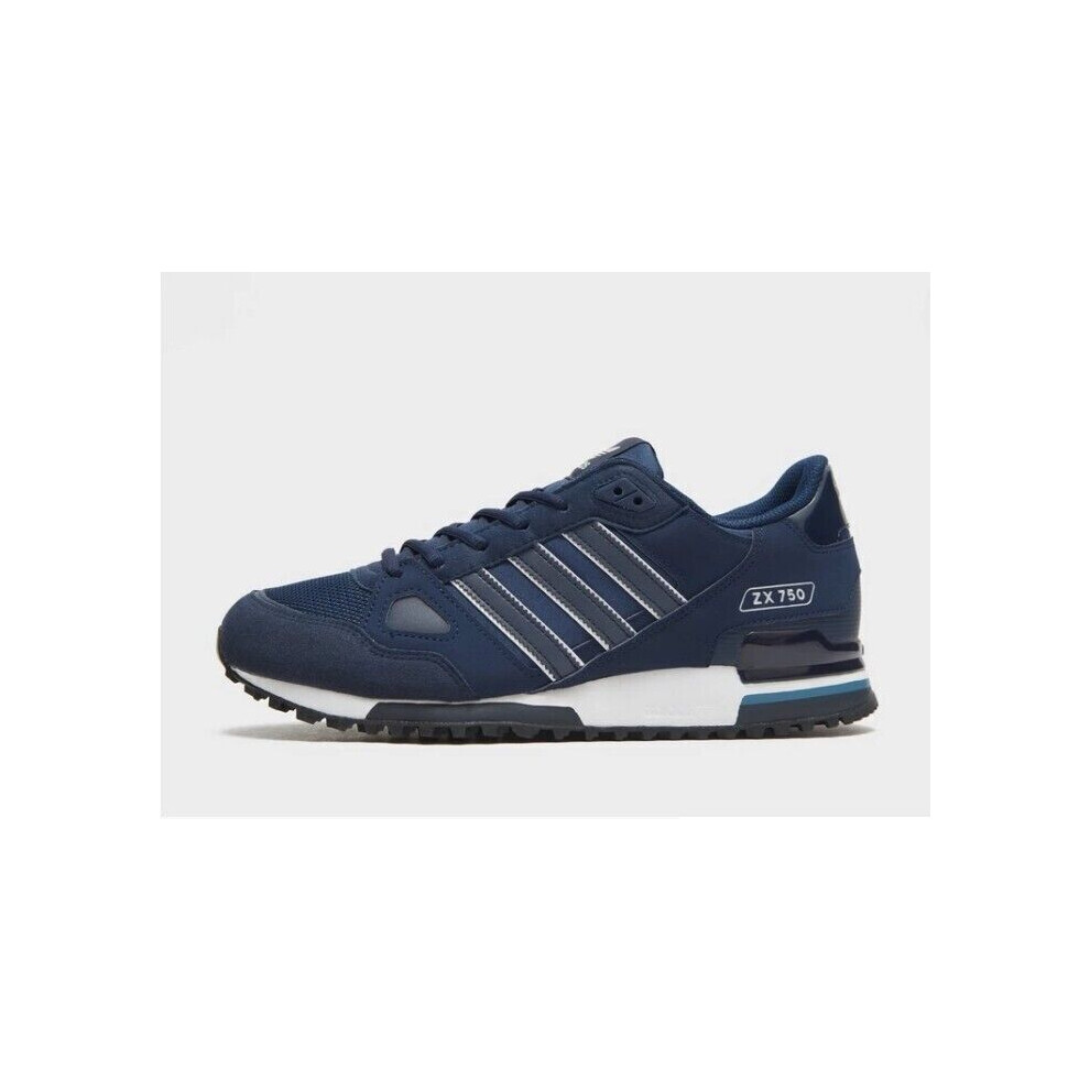 (UK 7) Adidas Originals ZX 750 Navy-White-Black