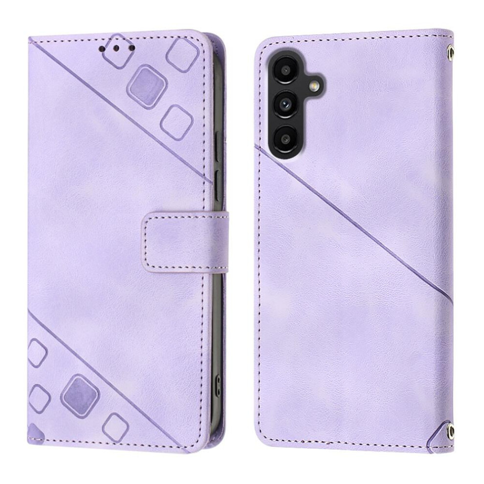 (Purple) Case For Samsung Galaxy A05s Magnetic Leather Wallet Flip Cover Card Holder Purple 764762684907