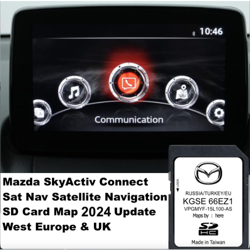 MAZDA 2,3,6,CX-3.CX-5, CX-9, MX-5 SkyActiv SD CARD NAVIGATION MAP 2024 2