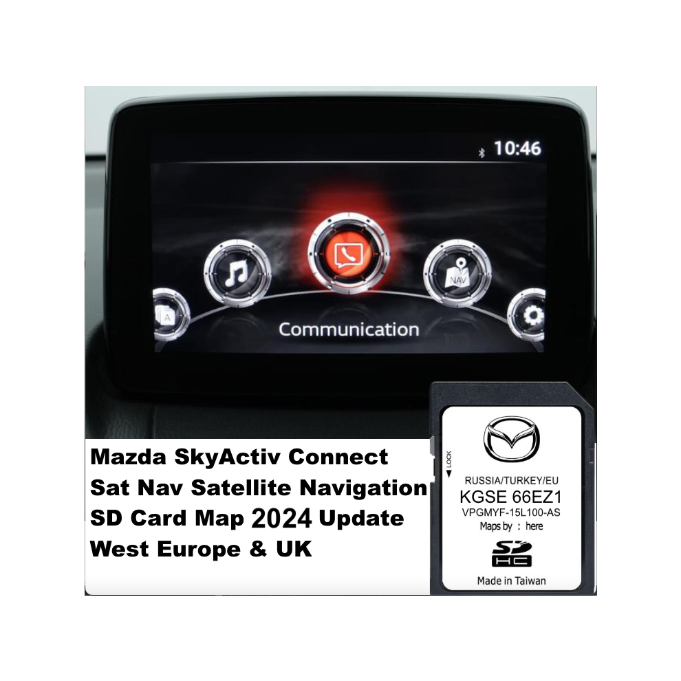 MAZDA SkyActiv 2,3,6,CX-3.CX-5, CX-9, MX-5 SD CARD NAVIGATION MAP 2024