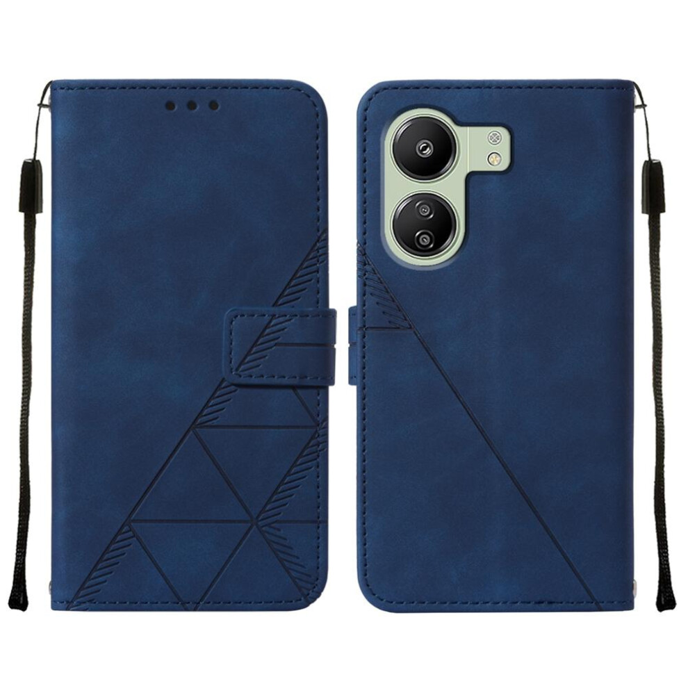(Blue) Case For Xiaomi Redmi 13C 4G Pu Leather Credit Card Holder Wallet Cover Flip Folio Book Protective Blue 764762686420