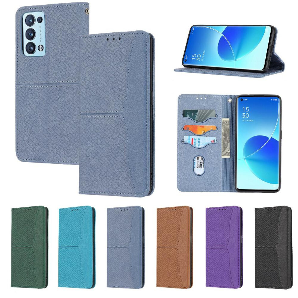 ( ) Case For Oppo A93 5G/A74 5G/A54 5G/A93s Flip Folio Book Pu Leather Cover Credit Card Holder Hand Wallet Gray 764762695286