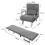 3-in-1 Folding Single Sofa Bed Chair Modern Fabric Lounge Sleeper 2