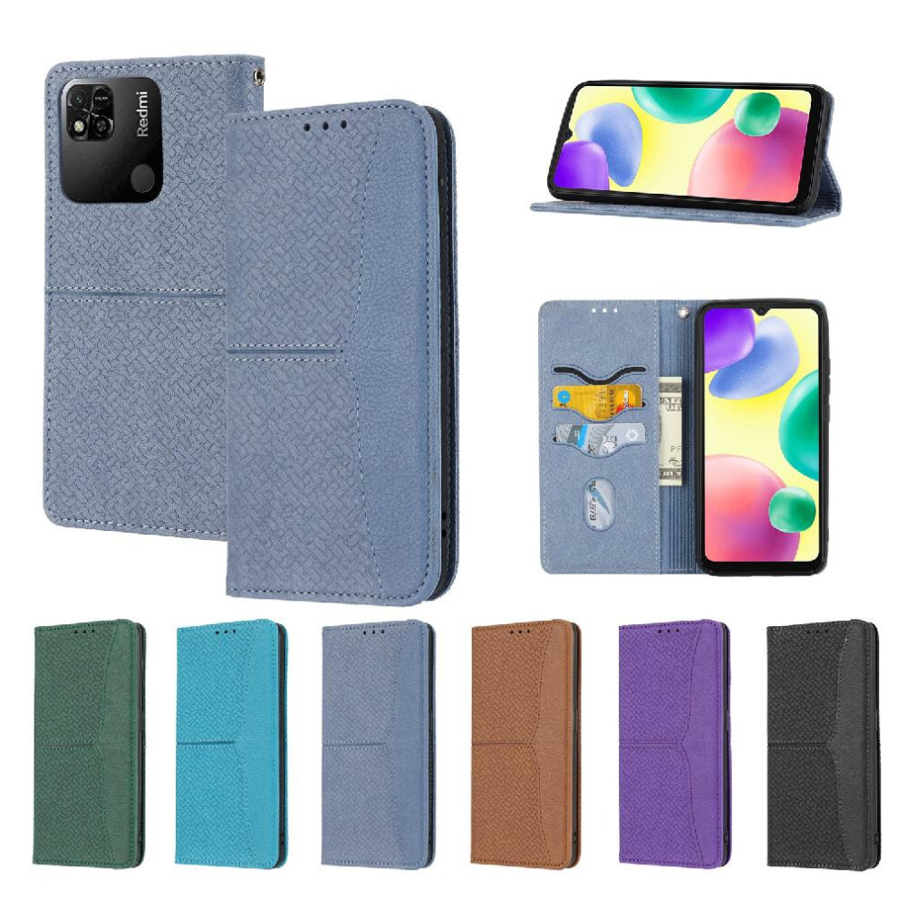 ( ) Case For Xiaomi Redmi 12C Flip Folio Book Pu Leather Cover Hand Wallet Credit Card Holder Gray 764762699963