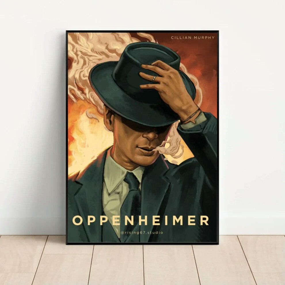 (z1, 15x20cm) 2023 Oppenheimer Poster Kraft Club Bar Paper Vintage Poster Wall Art Painting Bedroom Study Stickers