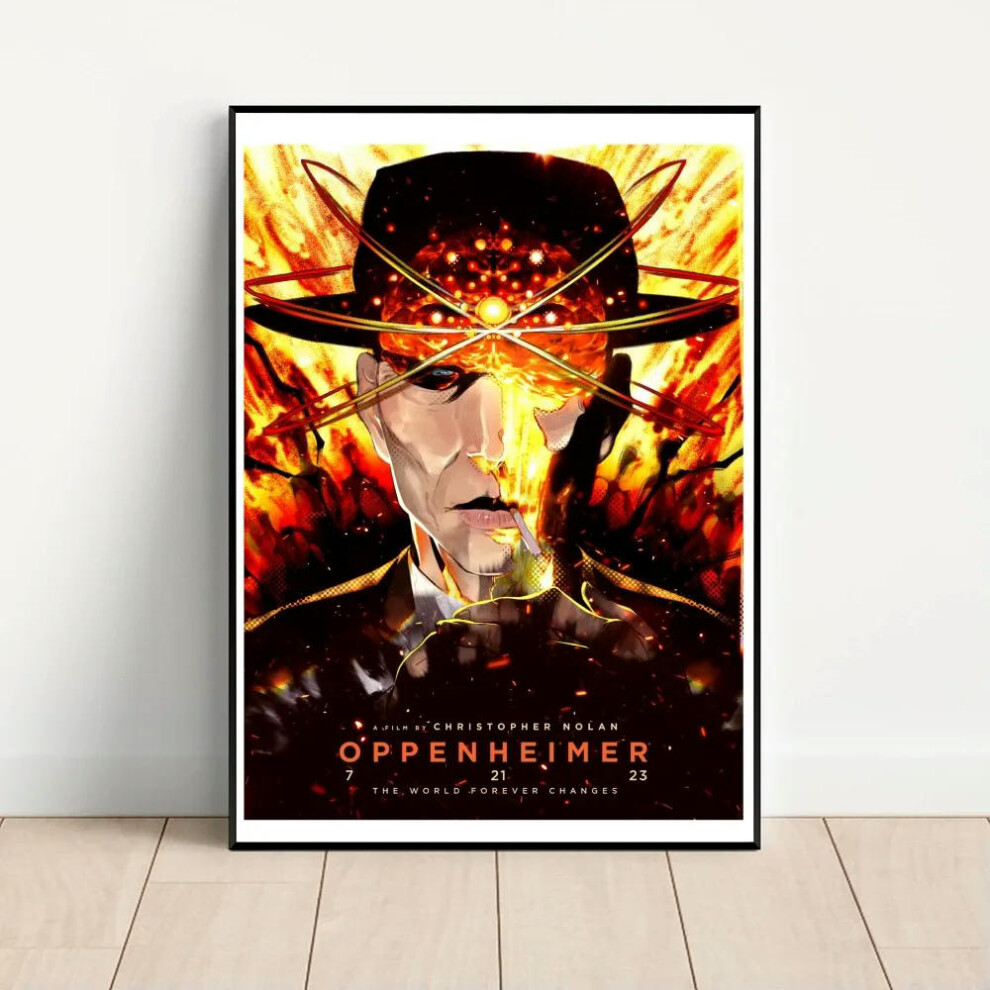 (z10, 50x70cm) 2023 Oppenheimer Poster Kraft Club Bar Paper Vintage Poster Wall Art Painting Bedroom Study Stickers