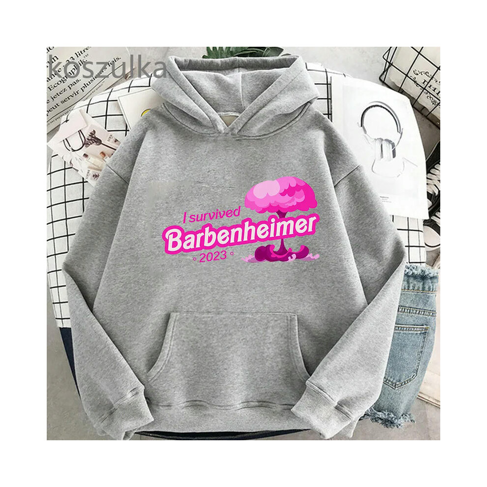 (7558, M) 2023 Barbenheimer Oppenheim Hoodie Sweatshirts Harajuku Unisex Fashion Casual Spring Winter Long Sleeve Streetwear Clothes Tops