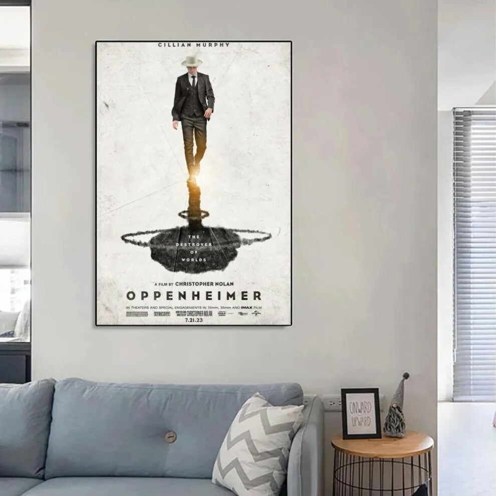 (z8, 21x30cm) Movie Oppenheimer Poster No Framed Poster Kraft Club Bar Paper Vintage Poster Wall Art Painting Bedroom Study Stickers