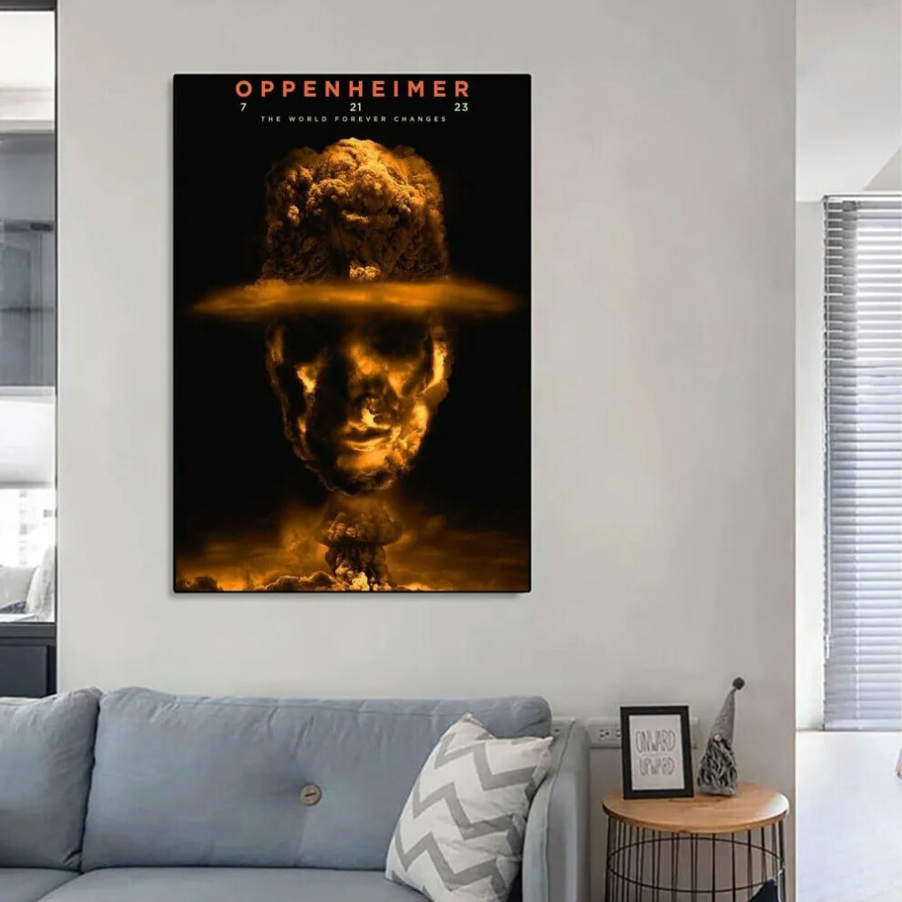 (z14, 42x30cm) Movie Oppenheimer Poster No Framed Poster Kraft Club Bar Paper Vintage Poster Wall Art Painting Bedroom Study Stickers