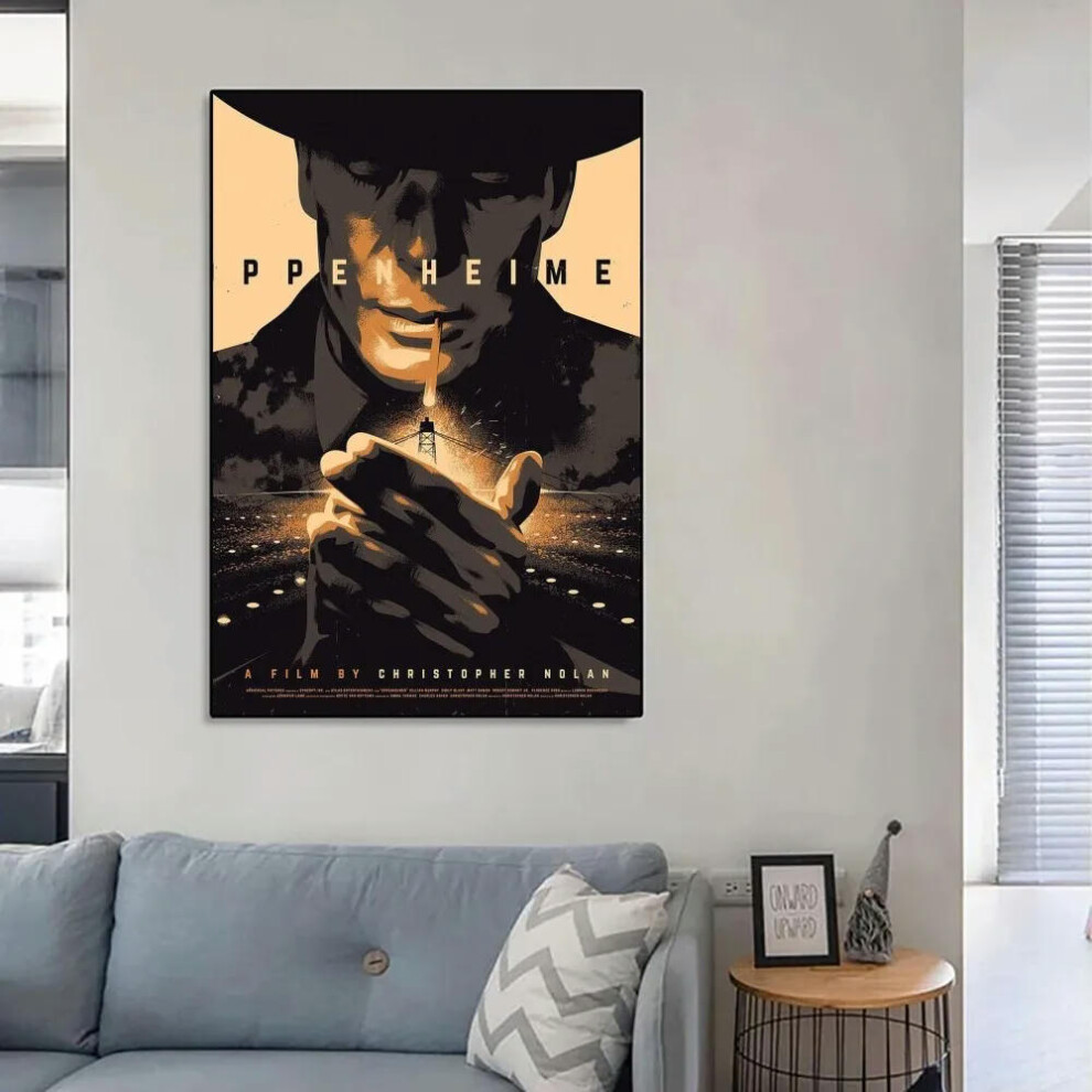 (z2, 21x30cm) Movie Oppenheimer Poster No Framed Poster Kraft Club Bar Paper Vintage Poster Wall Art Painting Bedroom Study Stickers