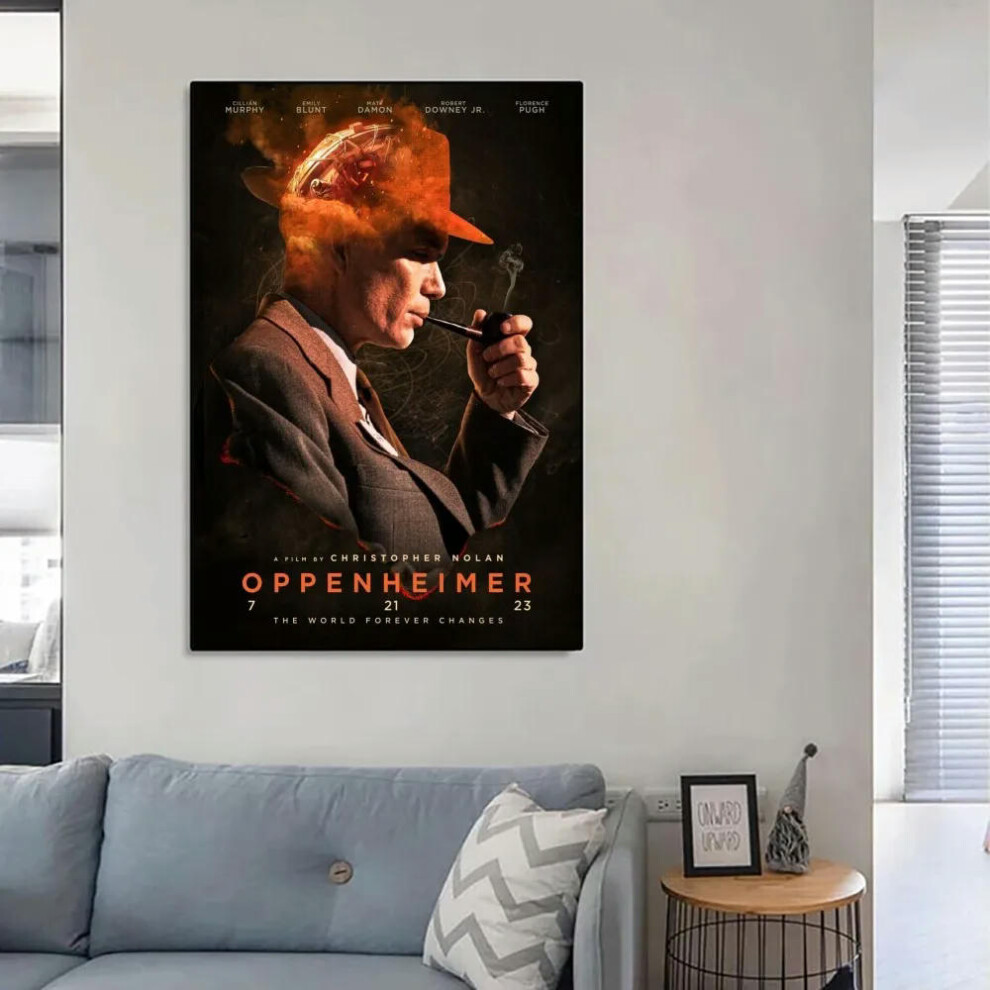 (z3, 40x50cm) Movie Oppenheimer Poster No Framed Poster Kraft Club Bar Paper Vintage Poster Wall Art Painting Bedroom Study Stickers