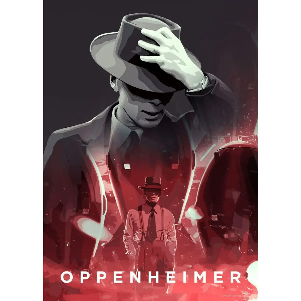 (20X30cm Unframed, 9) Oppenheimer Biography Movie Posters and Prints Modern Movie Cover Canvas Painting Wall Art  Picture for Living Room Office Decor