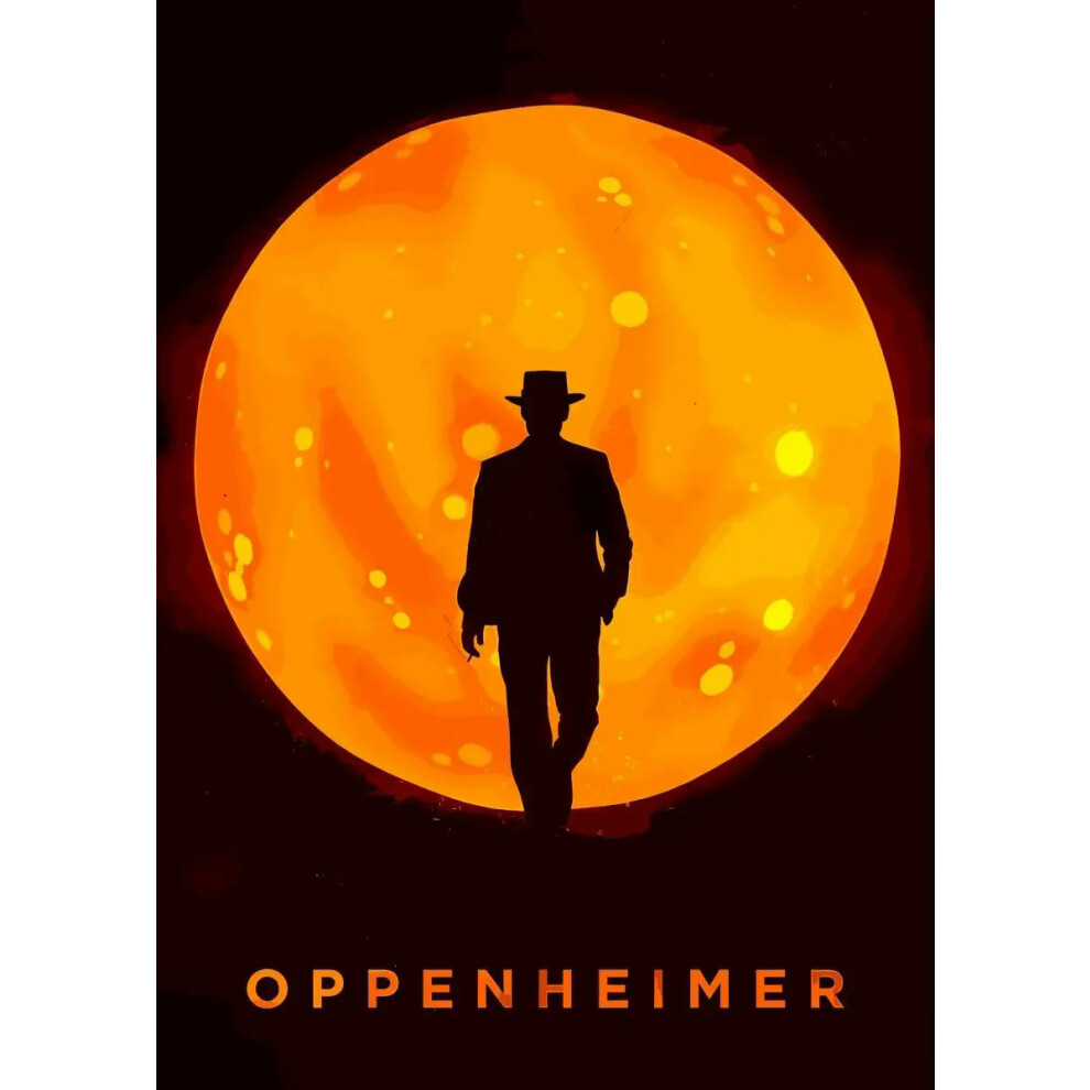 (40x60cm Unframed, 5) Oppenheimer Biography Movie Posters and Prints Modern Movie Cover Canvas Painting Wall Art  Picture for Living Room Office Decor