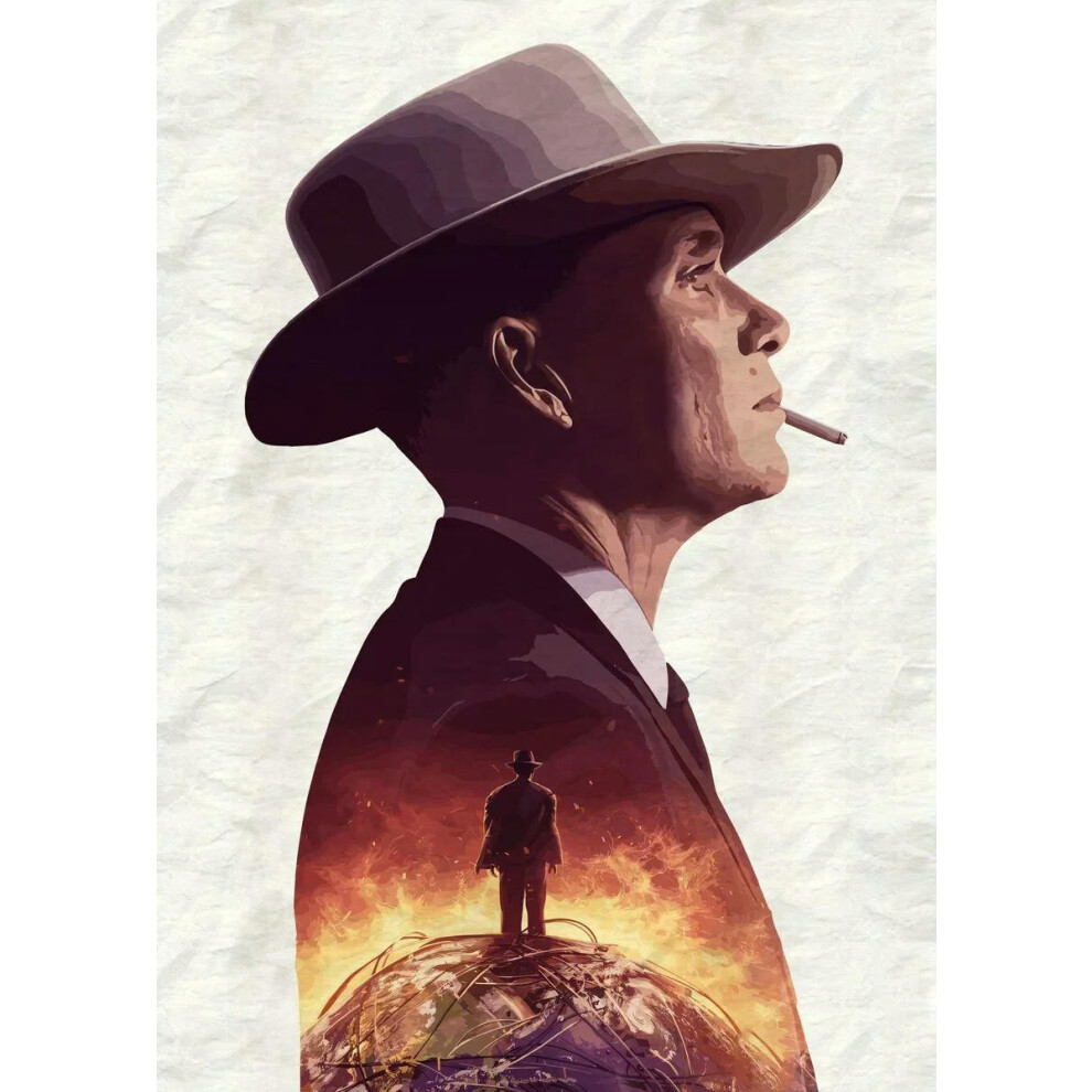 (40x60cm Unframed, 16) Oppenheimer Biography Movie Posters and Prints Modern Movie Cover Canvas Painting Wall Art  Picture for Living Room Office Deco