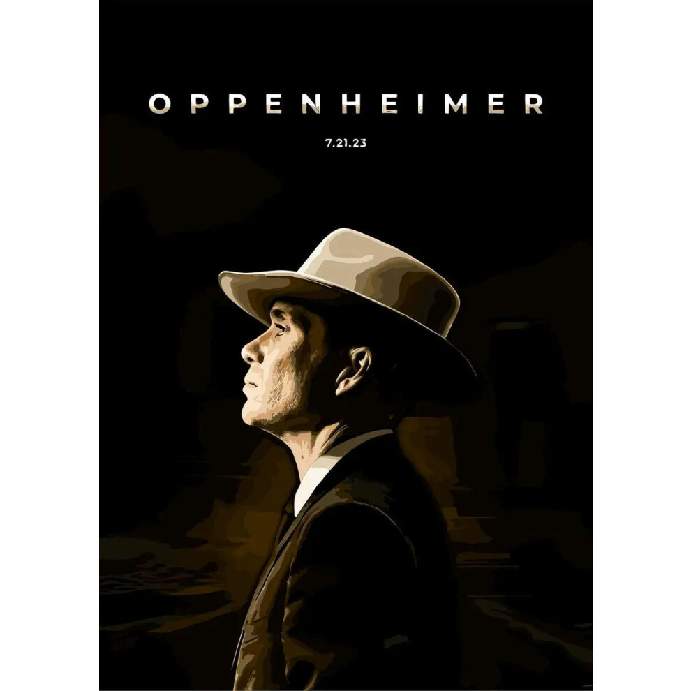 (30x42cm Unframed, 26) Oppenheimer Biography Movie Posters and Prints Modern Movie Cover Canvas Painting Wall Art  Picture for Living Room Office Deco