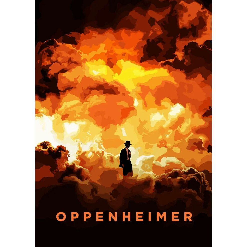 (40x60cm Unframed, 21) Oppenheimer Biography Movie Posters and Prints Modern Movie Cover Canvas Painting Wall Art  Picture for Living Room Office Deco