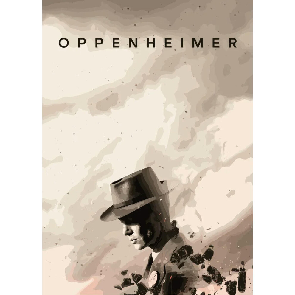 (40x60cm Unframed, 22) Oppenheimer Biography Movie Posters and Prints Modern Movie Cover Canvas Painting Wall Art  Picture for Living Room Office Deco