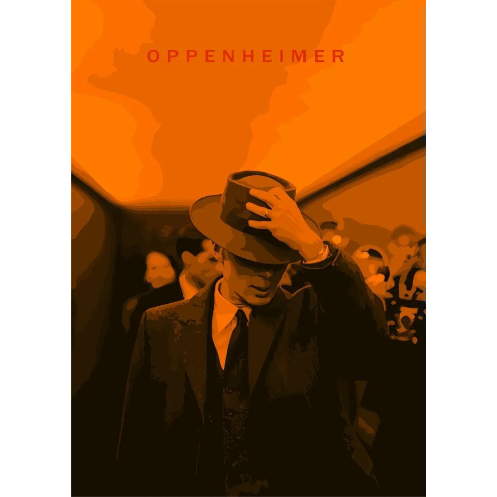 (20X30cm Unframed, 29) Oppenheimer Biography Movie Posters and Prints Modern Movie Cover Canvas Painting Wall Art  Picture for Living Room Office Deco