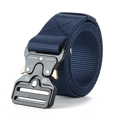 (Navy blue) 46inch Men's Tactical Belt Nylon