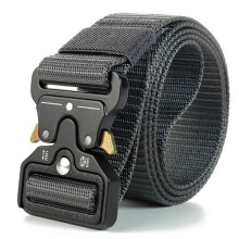 (Dark grey) 46inch Men's Tactical Belt Nylon