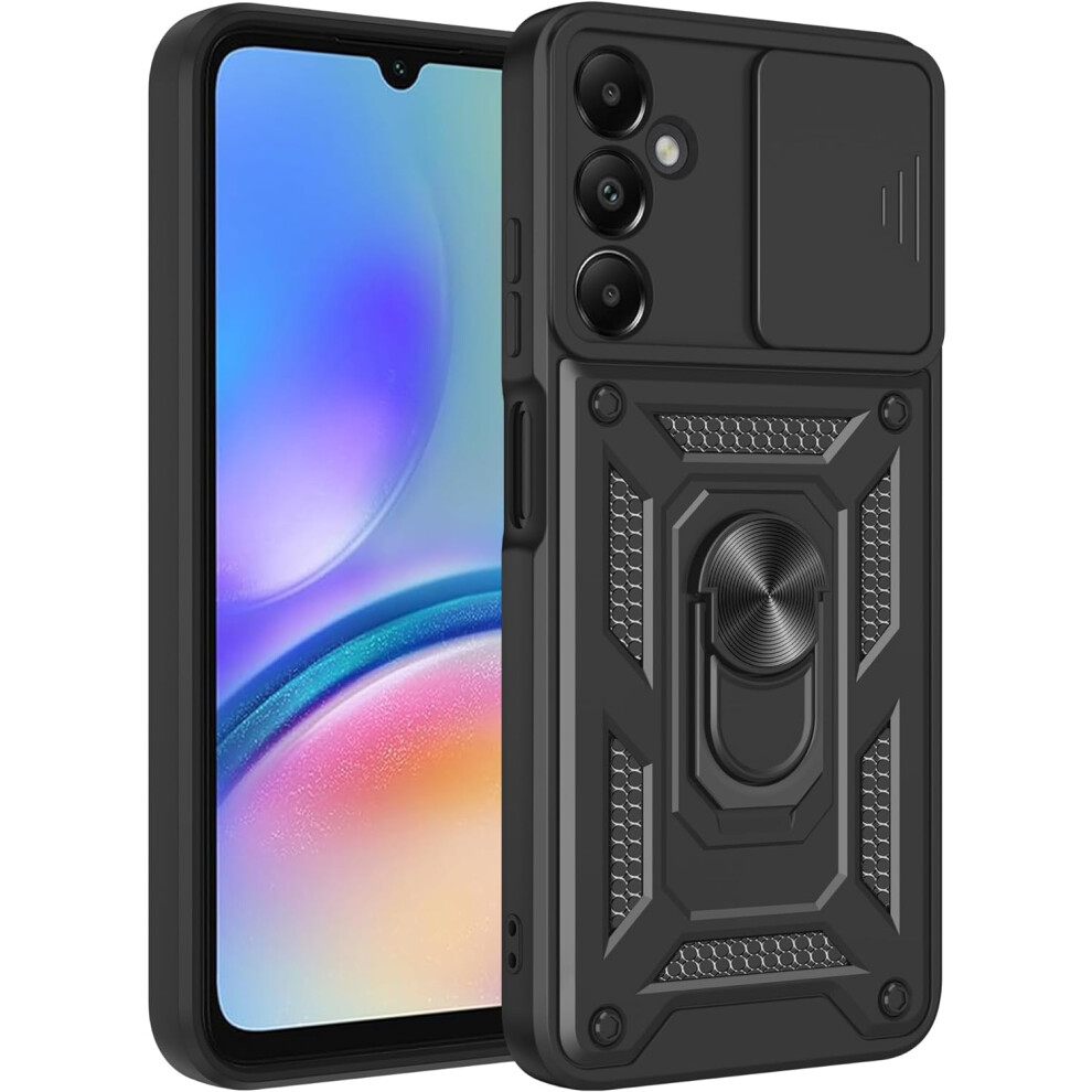 (Black) Samsung Galaxy A05s D Layer Shockproof Phone Cover