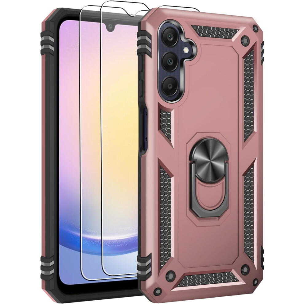 (Rose Gold) Samsung Galaxy A25 Shockproof Phone Cover +T Glass Not,Specified 5056298019885