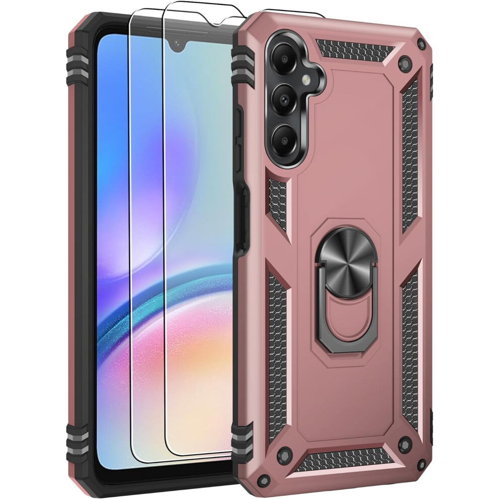 (Rose Gold) Samsung Galaxy A05s Shockproof Phone Cover+T Glass Not,Specified 5056298019830