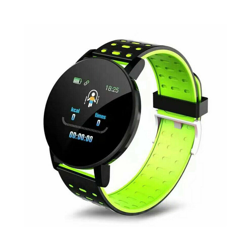 (Green) Smart Watch Bluetooth Heart Rate Blood Pressure Sports Fitness Tracker Pedometer Green 4069938037584