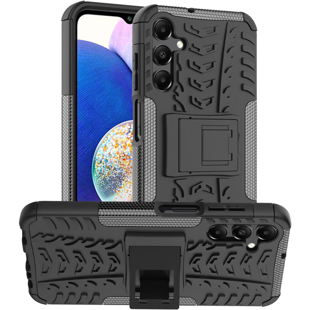 (Black) Samsung Galaxy A15 5G Shockproof Phone Cover Black 5056298020119
