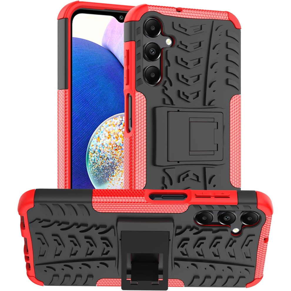 (Red) Samsung Galaxy A15 5G Shockproof Phone Cover Red 5056298020157