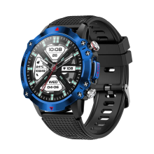 (Navy) Waterproof Smart Watch T410 Sports & Fitness Digital Watch Military style mens with Touch Screen