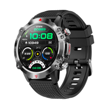 (Black) Waterproof Smart Watch T410 Sports & Fitness Digital Watch Military style mens with Touch Screen