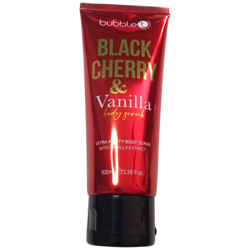 Bubble T Black Cherry and Vanilla Body Scrub 100ml
