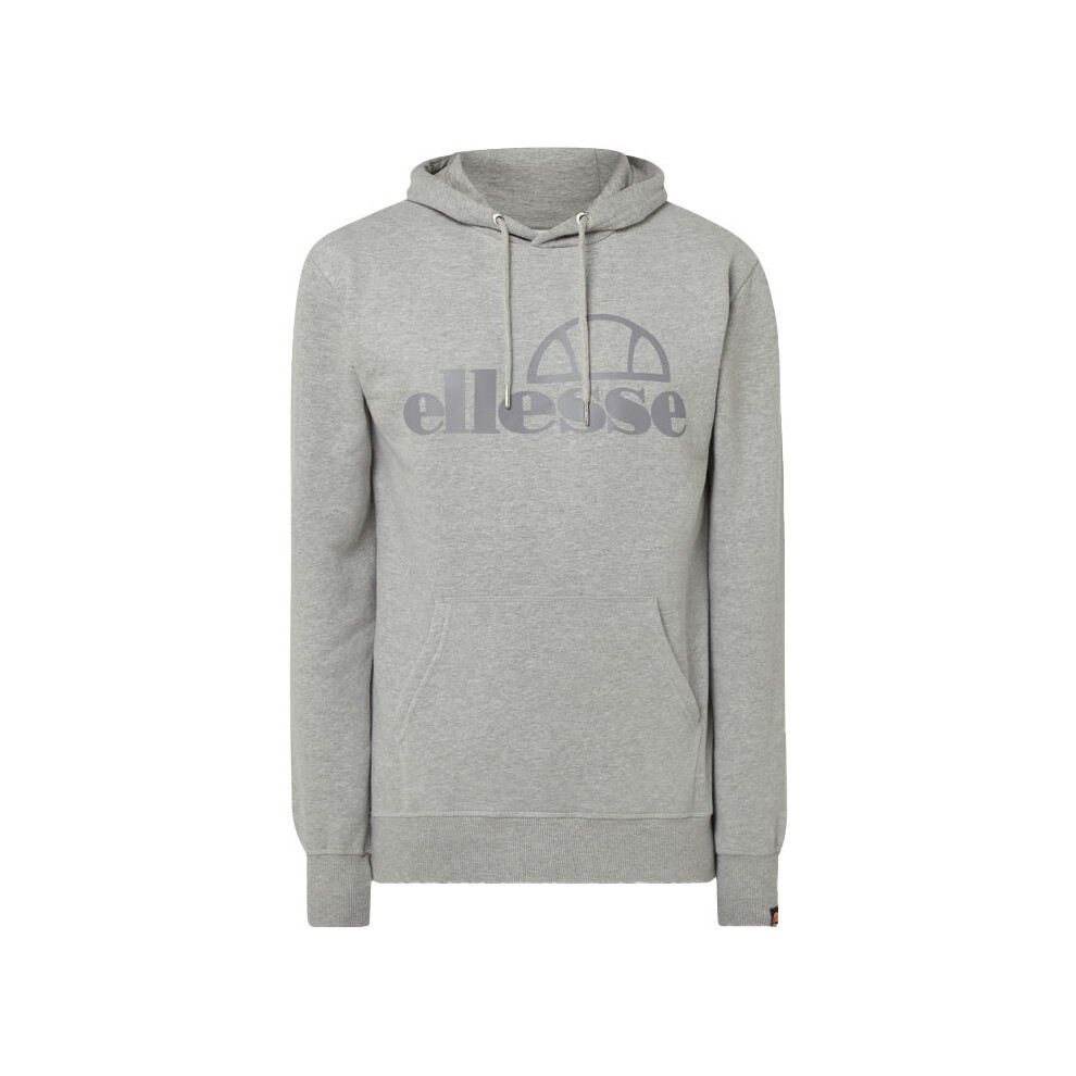 (Grey, L) ELLESSE Mens Pullover Hoodie Fleece Top Sweatshirt