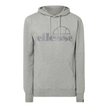(Grey, S) ELLESSE Mens Pullover Hoodie Fleece Top Sweatshirt